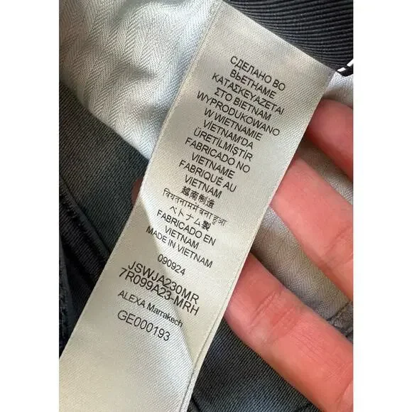 NWT $238 7 For All Mankind Alexa Trouser Jeans Size 27 Women’s Blue - Picture 5 of 12